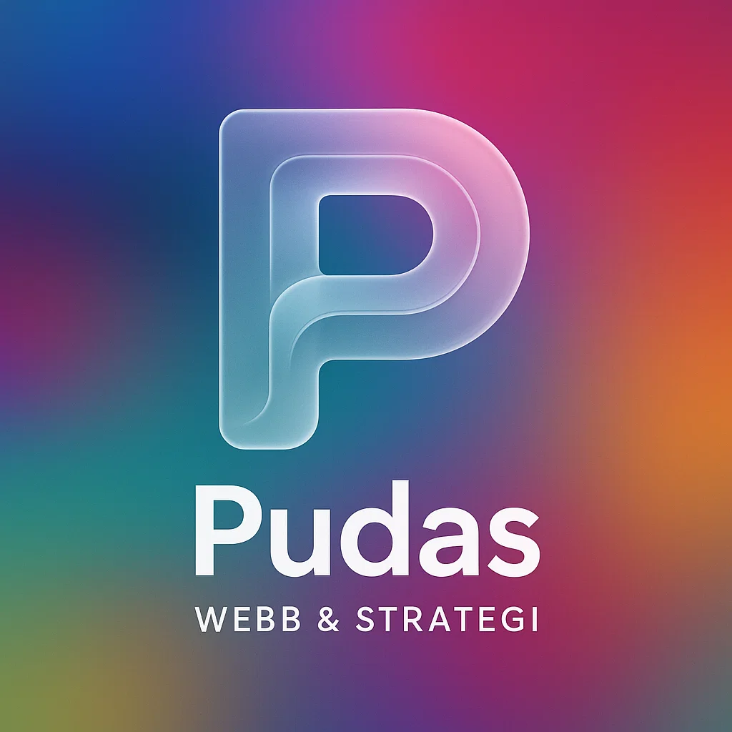 Pudas webb och strategi logo